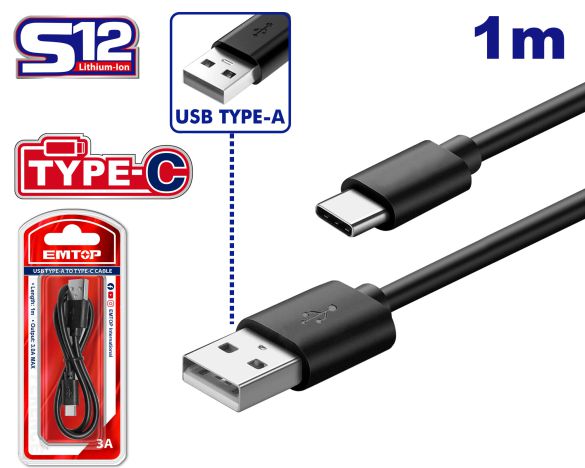 Przewód USB-A do USB-C 1 metr