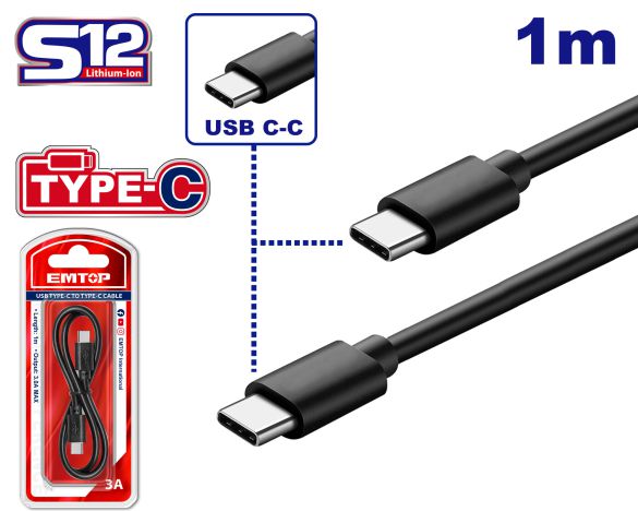 Przewód USB-C do USB-C 1 metr